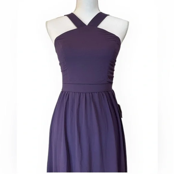 Lulu's Maxi Plum Dress Size Small - Picture 5 of 6